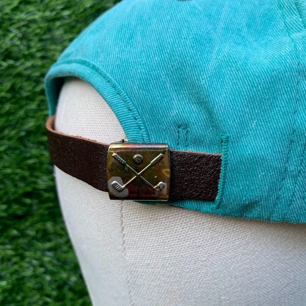 Vintage Posilac Bovine Monsanto Hat Teal Made in USA K-Product Brand Buckle Back